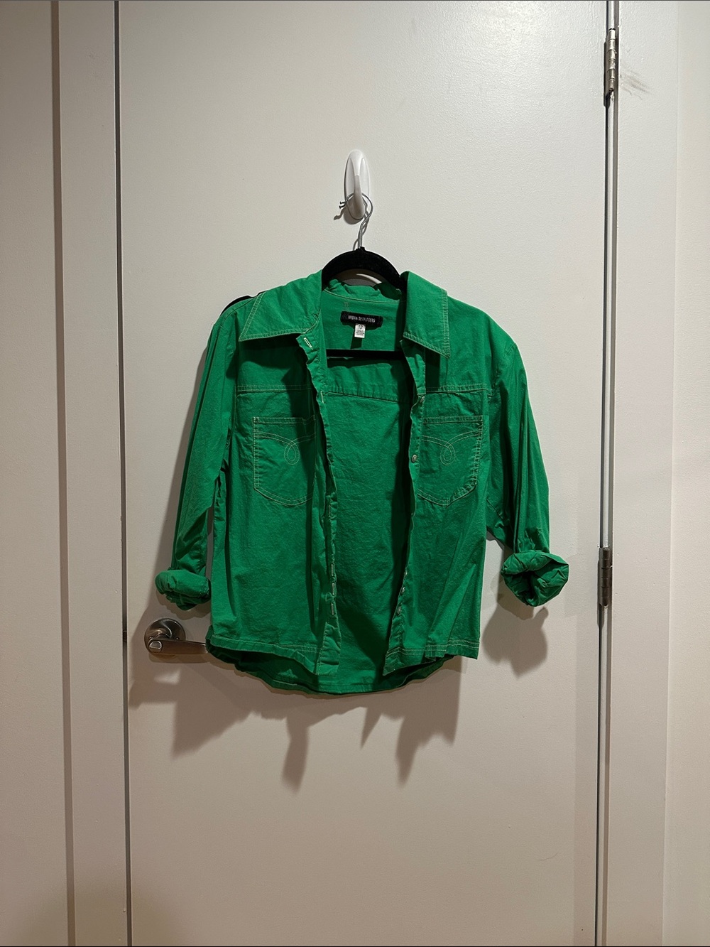 Urban Outfitters Women’s Green Lightweight Western Style Shirt Jacket